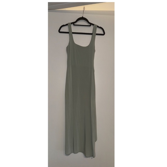 Aritzia Saturn Midi Dress Light Sage Green - Picture 4 of 5